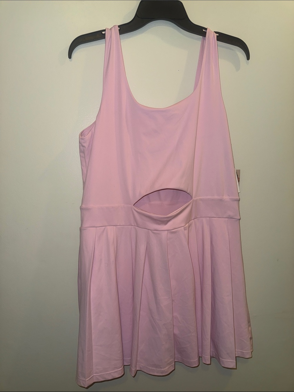 NWT Hot Kiss Light Pink Tennis Dress with Shorts and Cutout - Size XL